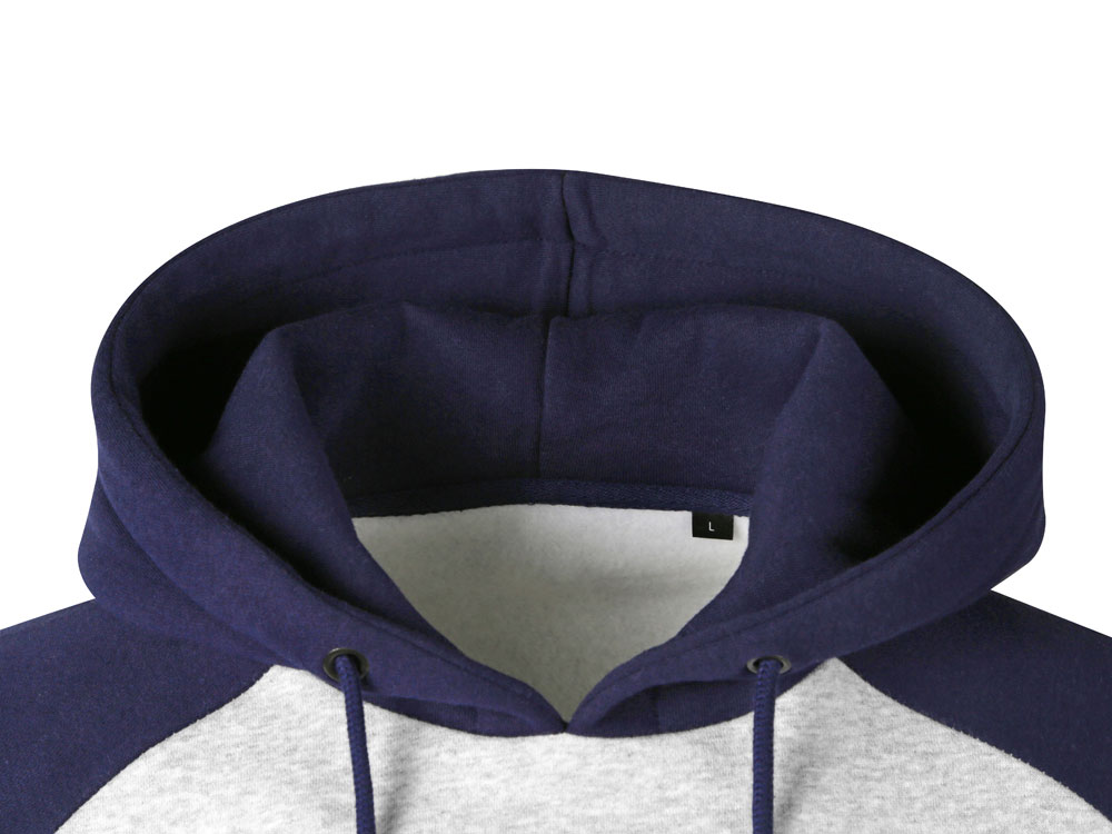 Толстовка с капюшоном Dublin мужская, темно-синий/серый меланж-8