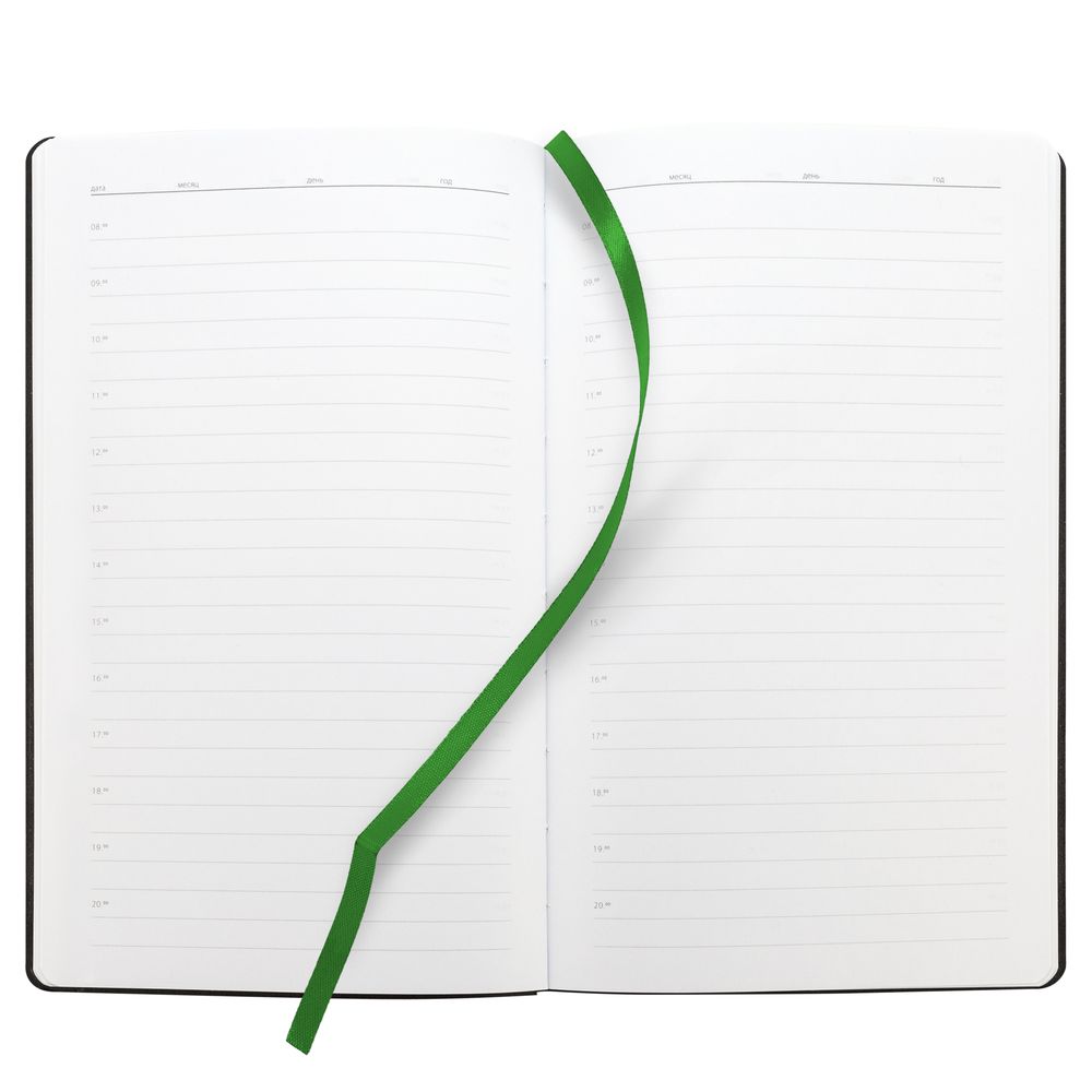 Ежедневник Knit, недатированный, зеленый-4