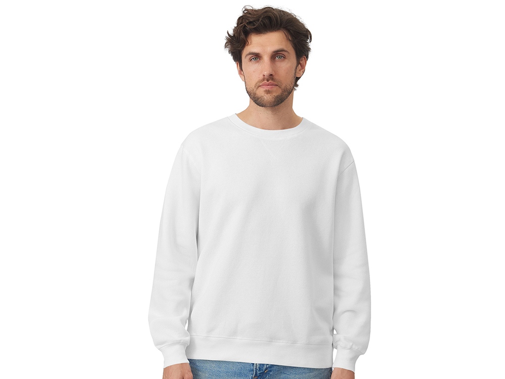 Свитшот оверсайз Lisbon унисекс, белый-2