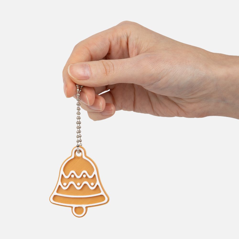 Мини-подвеска «Пряник», 3D-печать на заказ, колокольчик-2