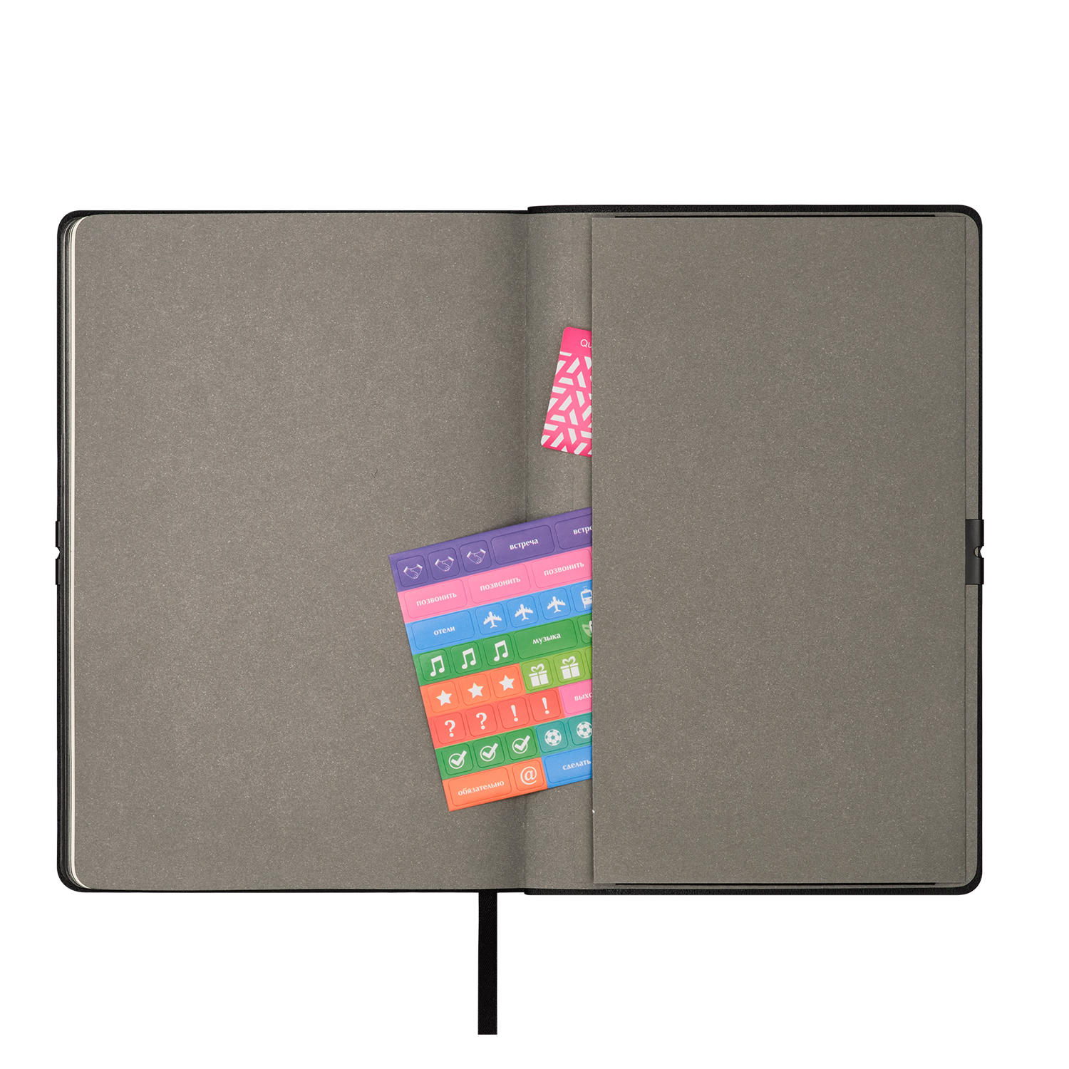 Ежедневник In Velour недатированный, черный-7