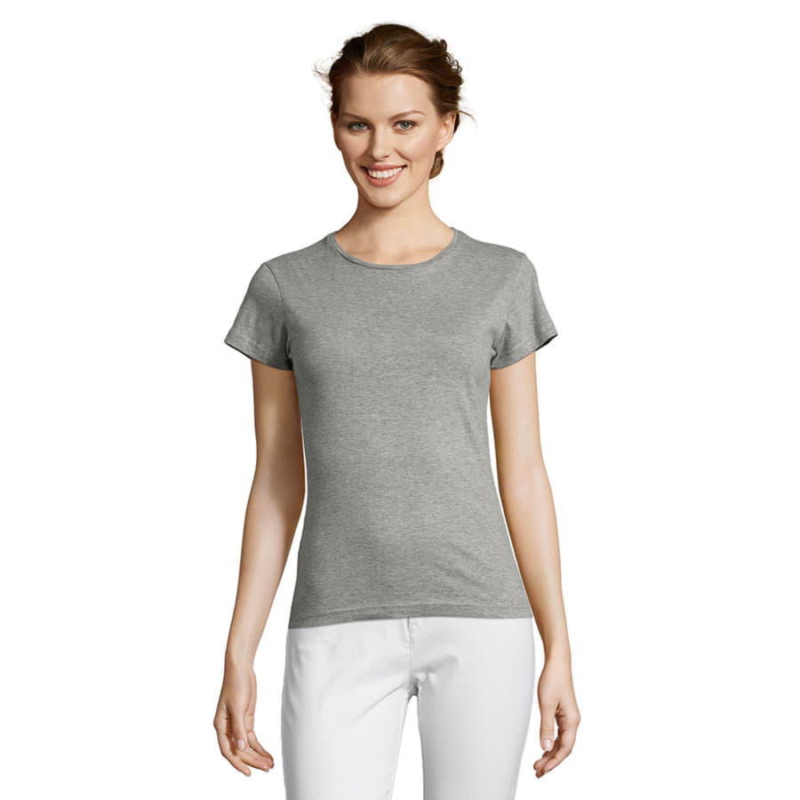 Футболка женская REGENT MISS 150, серый меланж-3