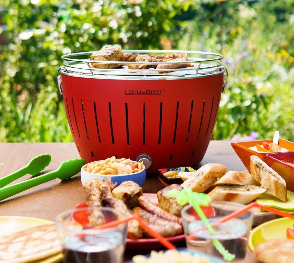 Угольный гриль Lotus Grill Classic, красный-4
