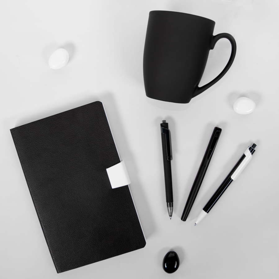 Кружка SWEET с прорезиненным покрытием, черный-5