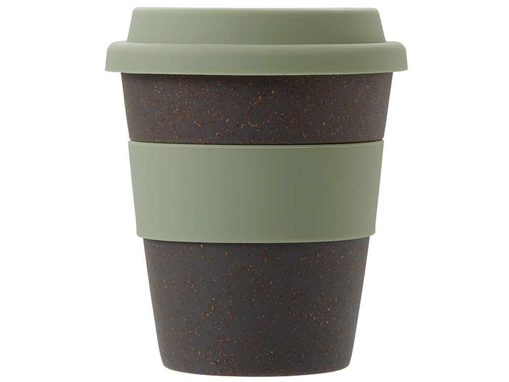 Стакан с силиконовой крышкой Cafe, olive-4