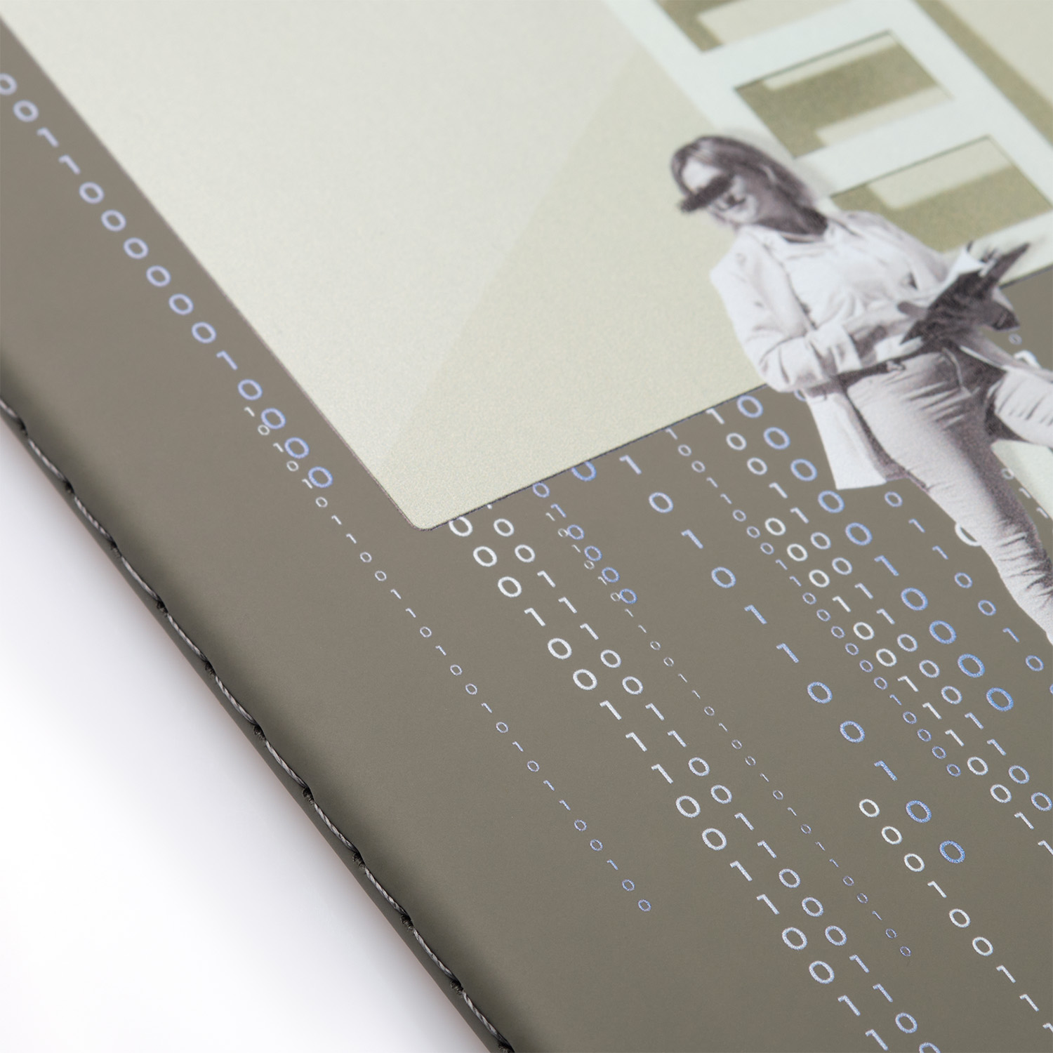 Блокнот Альфа Слим (Alpha slim), серый-13