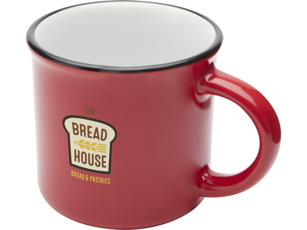 Bari керамическая кружка объемом 240 мл, красный-3