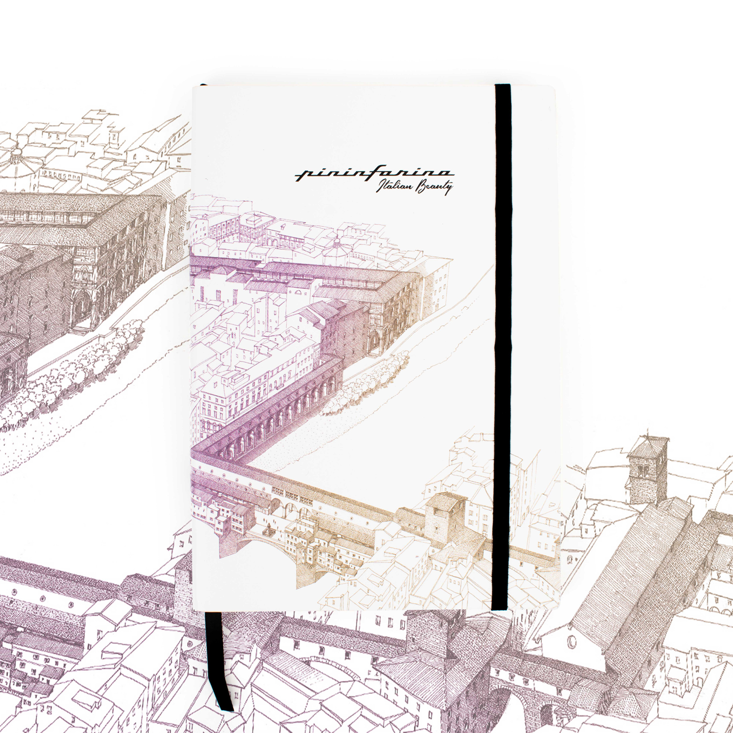 Блокнот линованный Pininfarina ITALIAN BEAUTY FIRENZE из каменной бумаги, А5-3