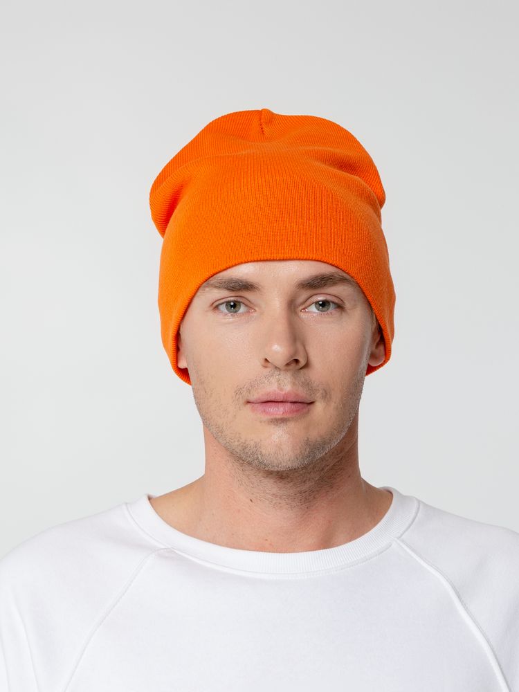 Шапка Tube Top, оранжевая (апельсин)-3