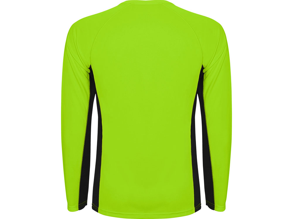 Футболка Shanghai  мужская с длинным рукавом, неоновый зеленый/черный-1