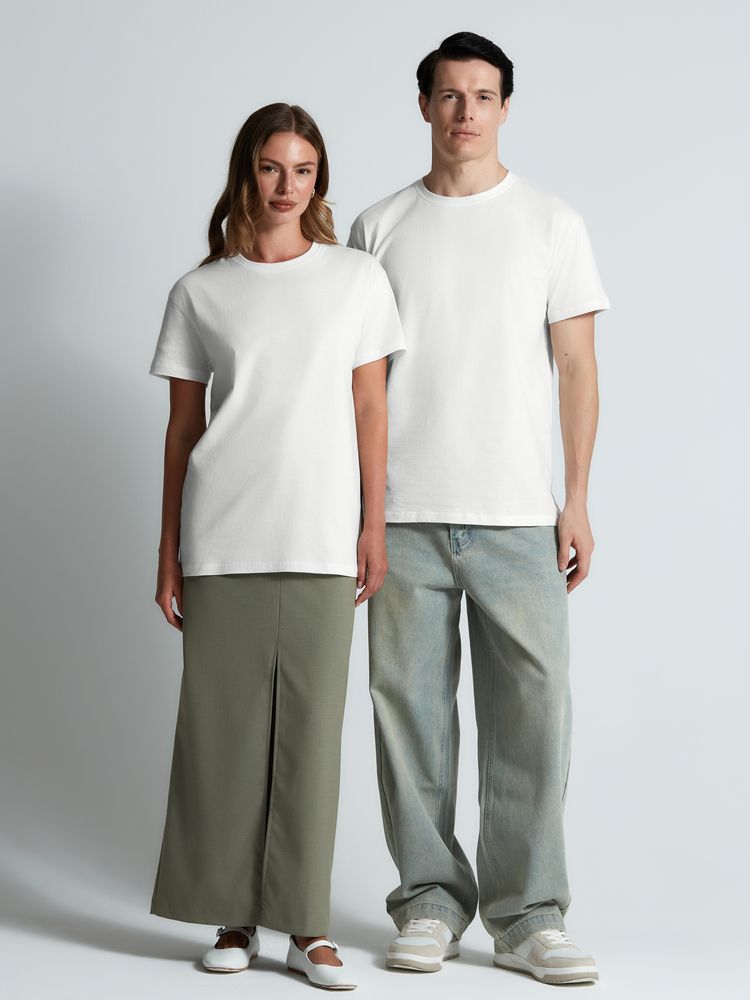 Футболка унисекс T-Bolka 160, белая (белоснежная)-10