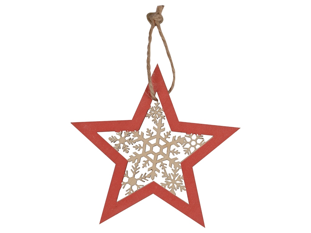 Подвеска деревянная Звездочка-2