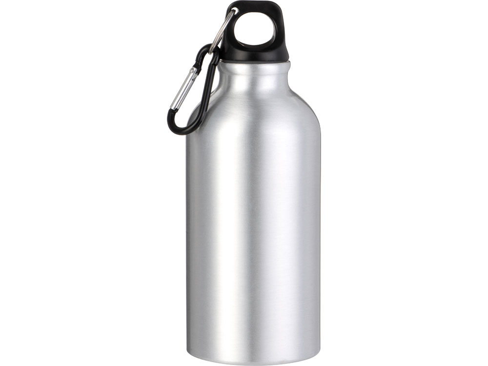 Бутылка Hip S с карабином 400мл, серебристый-2