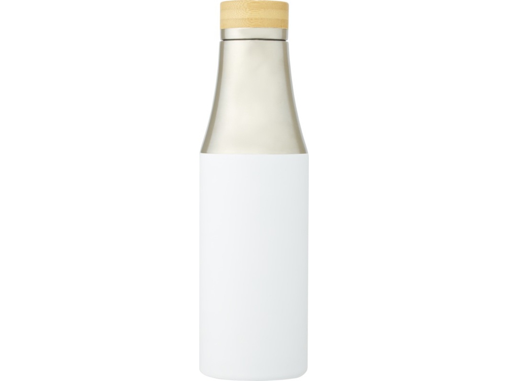 Hulan Бутылка объемом 540 мл с вакуумной изоляцией из меди и бамбуковой крышкой, белый-1