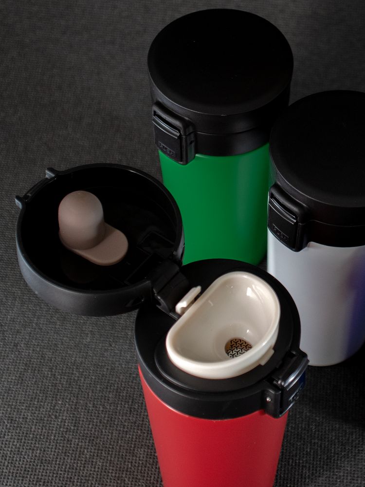 Термостакан с ситечком No Leak Infuser, красный-5