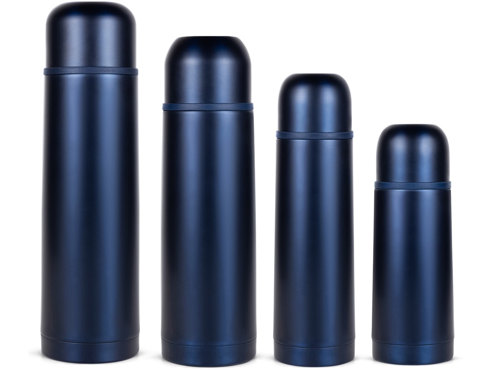 Термос Relaxika 101 (1 литр), темно-синий (без лого)-8