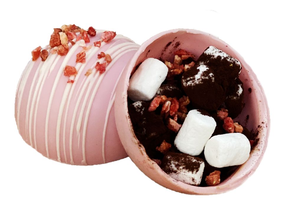 Шоколадная бомбочка «Клубника»-1