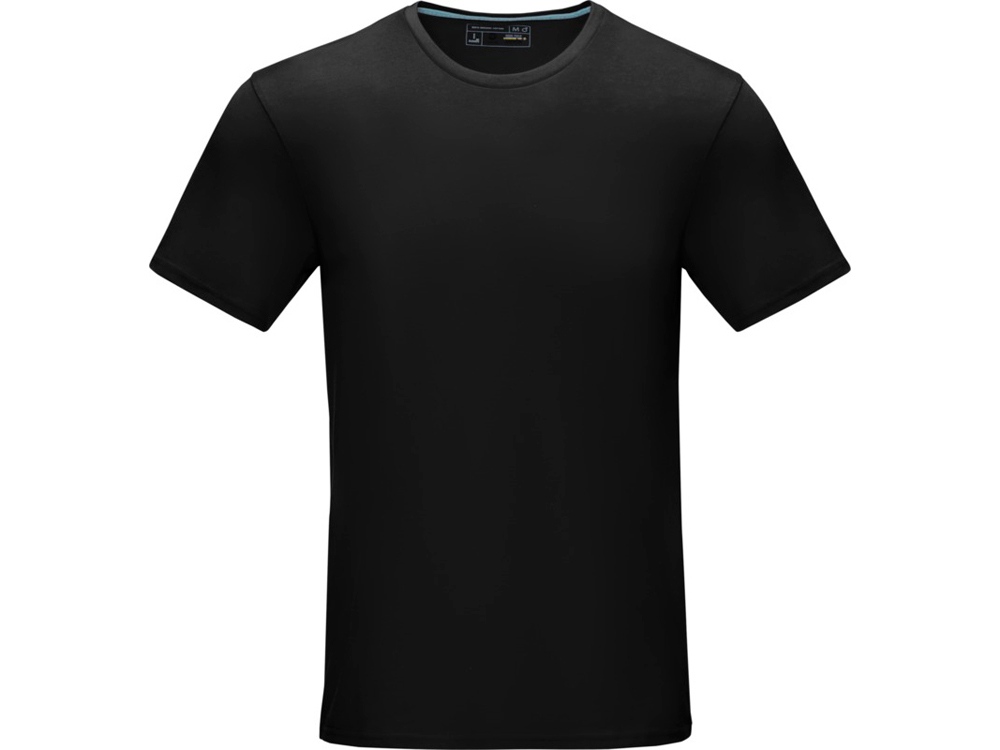 Мужская футболка Azurite с коротким рукавом, изготовленная из натуральных материалов, черный-1
