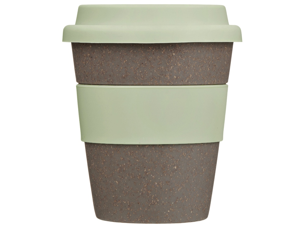 Стакан с силиконовой крышкой Cafe, olive-2