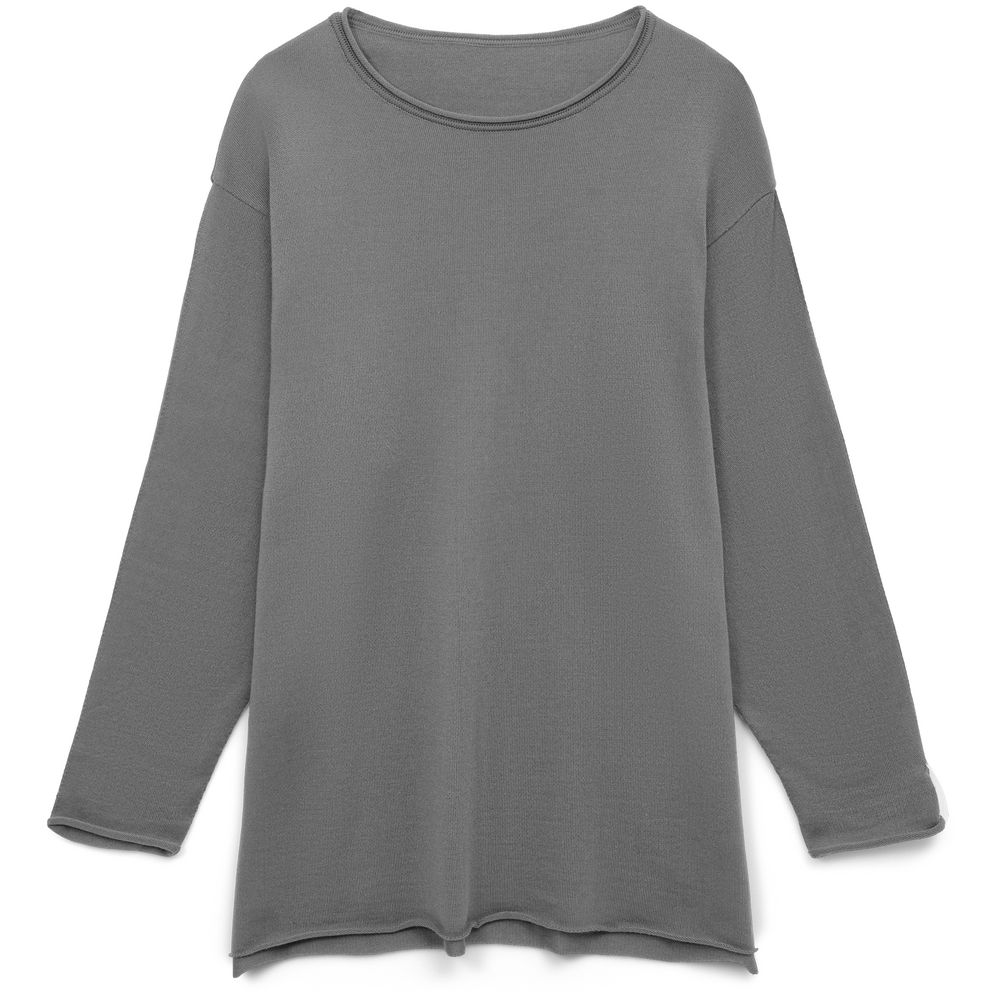 Лонгслив унисекс Siluetti Fuori, серый-0
