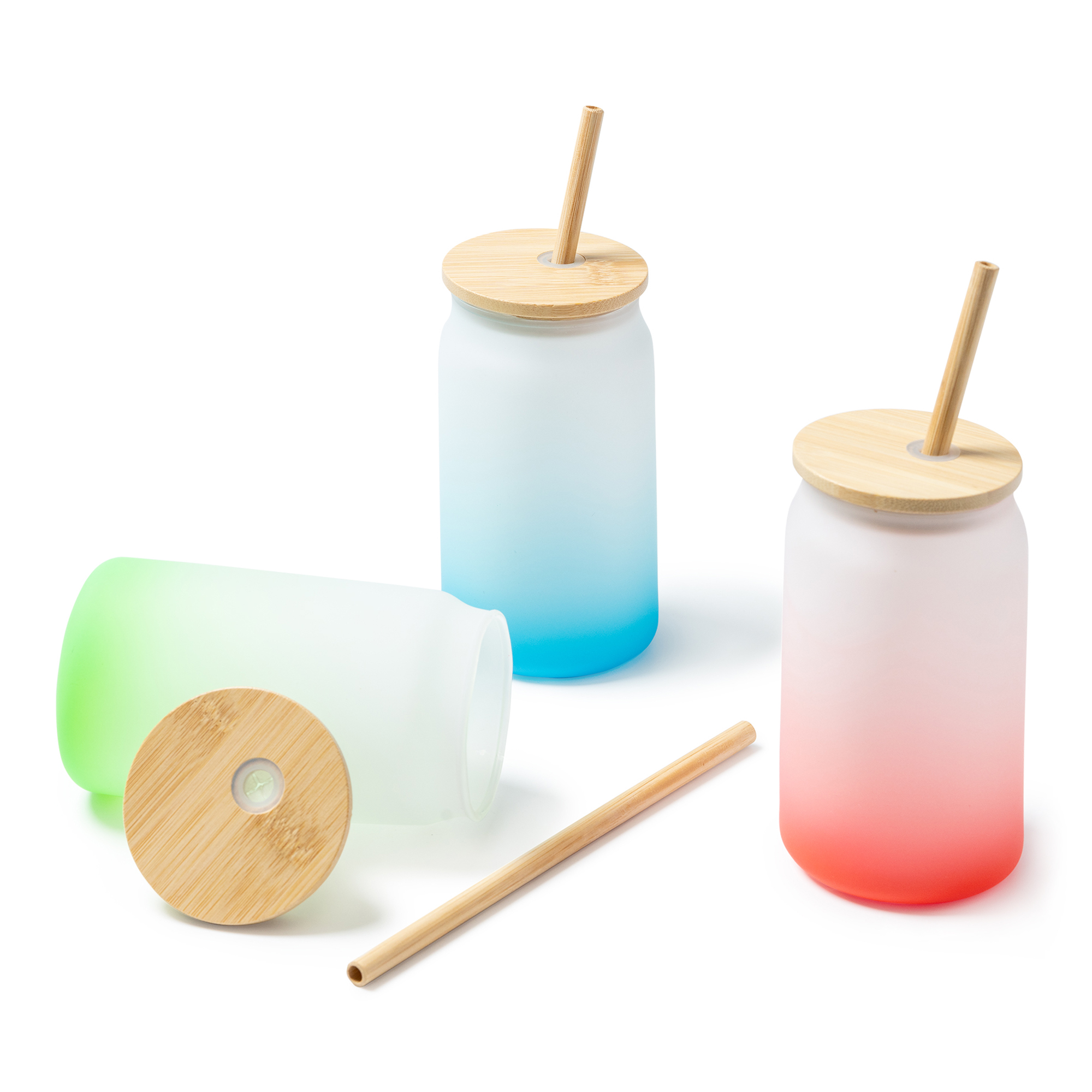 Стеклянная кружка DALBY, Папоротниковый-1