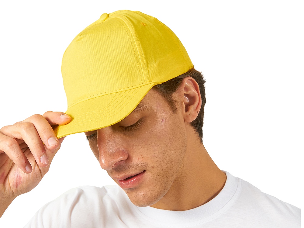 Бейсболка Memphis 5-ти панельная, желтый-1