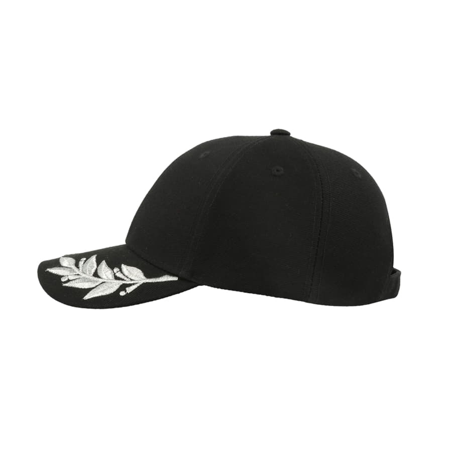 Бейсболка WINNER, 6 клиньев, металлическая застежка, черный-1