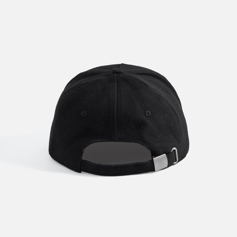 Бейсболка Long Beach, черная с красным-5