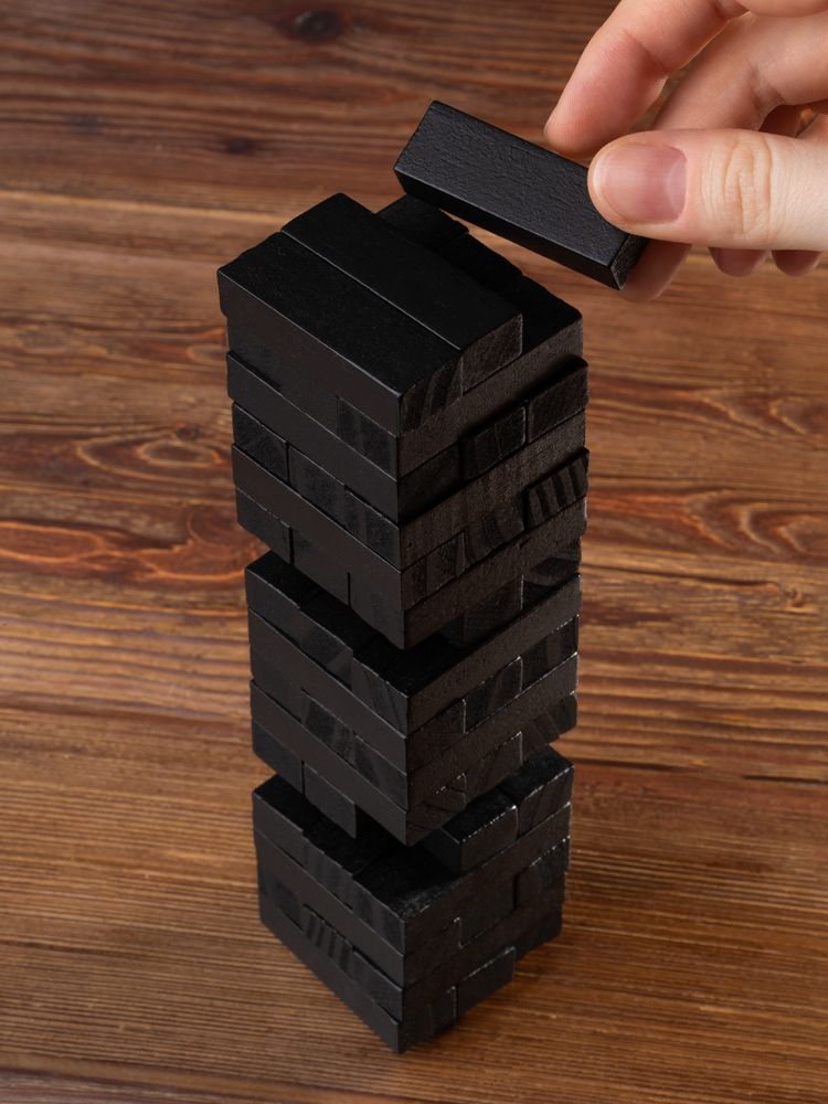 Игра «Деревянная башня мини», черная-5