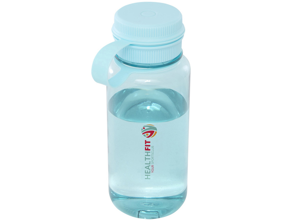 Спортивная бутылка Ryder из переработанного ПЭТ-пластика объемом 900 мл с многофункциональной крышкой, сертифицированная RCS - Бирюзовый-5