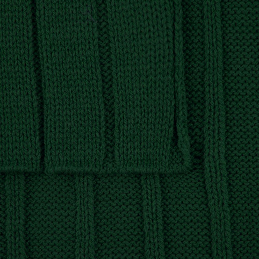 Плед Tressa, темно-зеленый-3