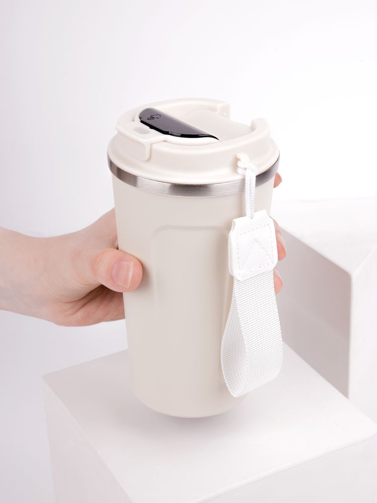 Смарт-стакан с заменяемой батареей tellMug, ver.2, молочно-белый-7