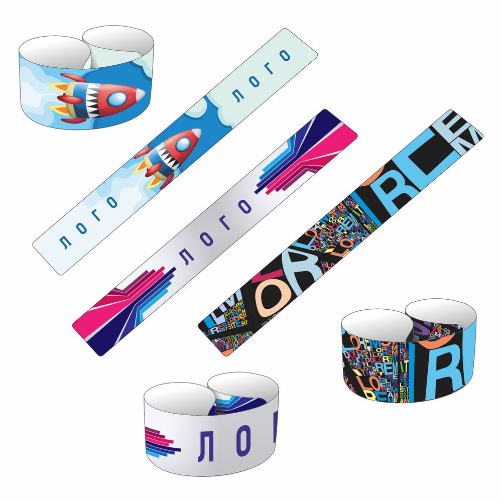 Браслет Slap с печатью на заказ-0