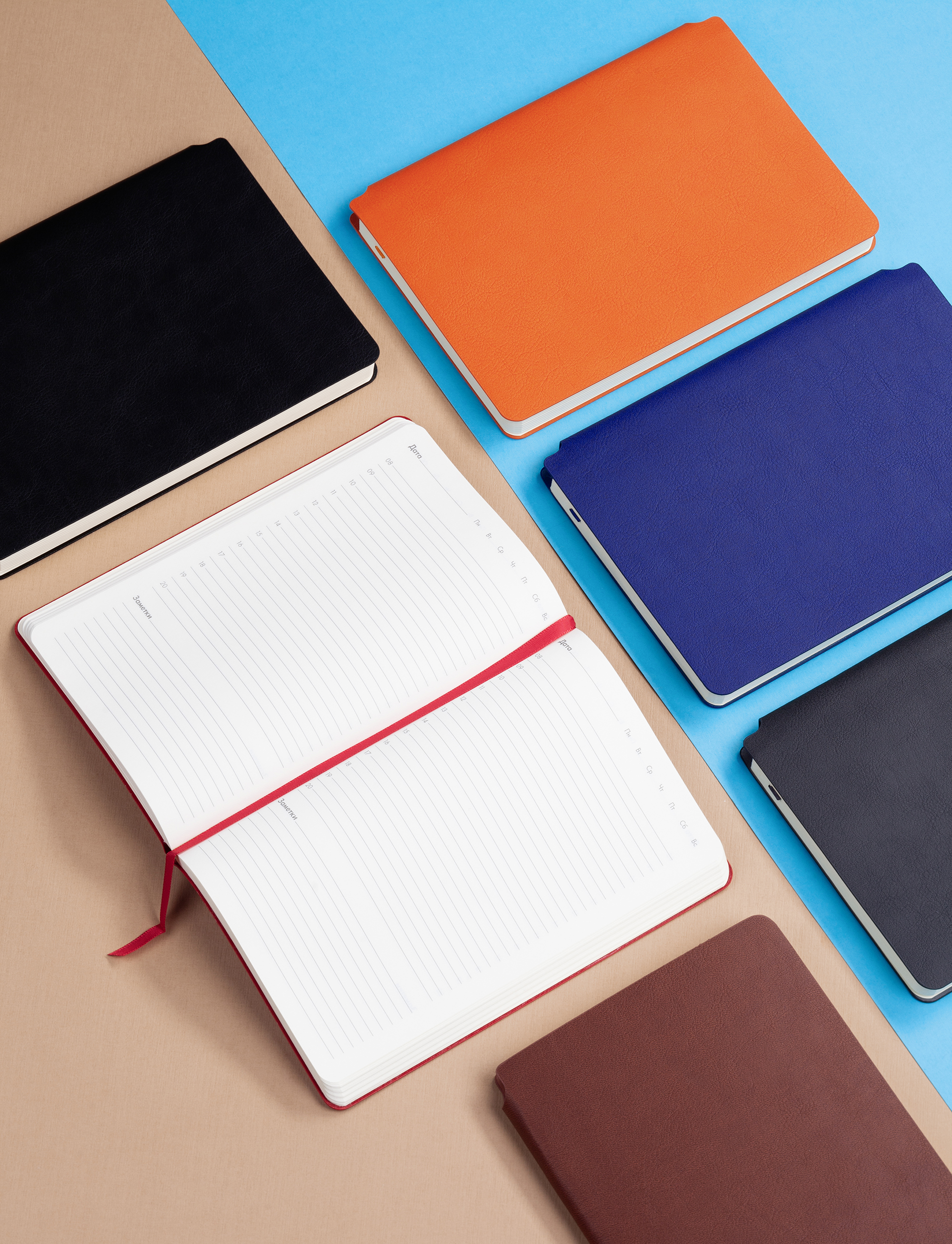 Ежедневник недатированный "Альба", формат А5, гибкая обложка-5