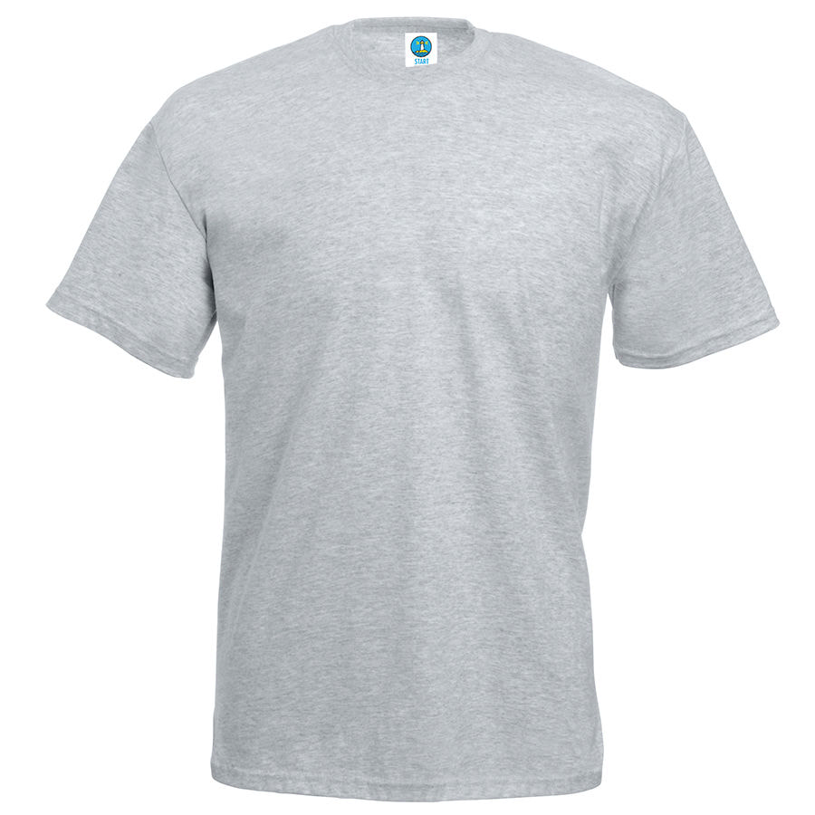 Футболка мужская START 150, серый меланж-0