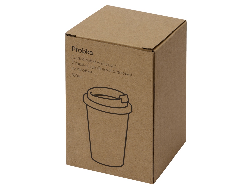 Стакан из пробки с двойными стенками, 350мл-5