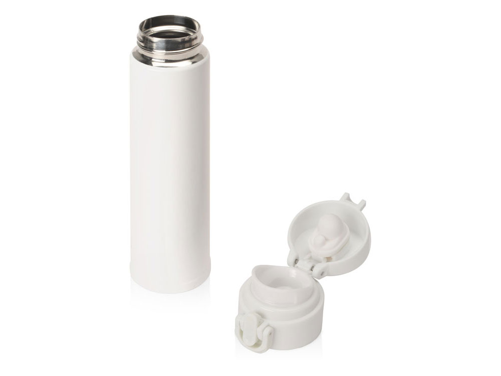 Вакуумная герметичная термокружка Inter, белый, нерж. сталь-1