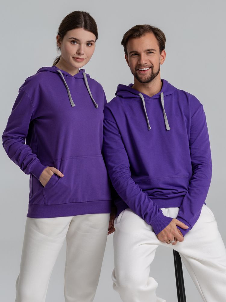 Толстовка с капюшоном Unit Kirenga, фиолетовая-5