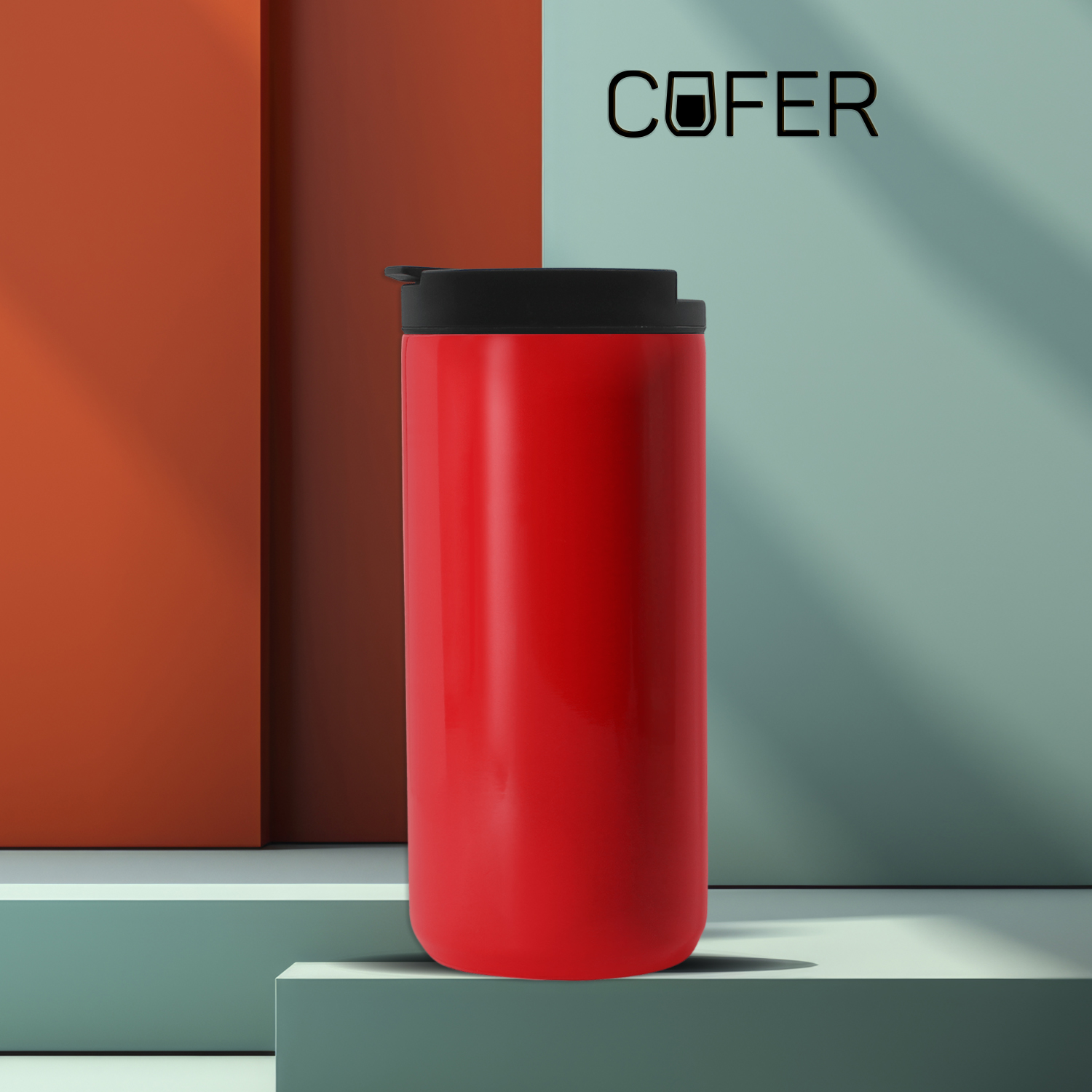 Термостакан AutoMate (красный)-0