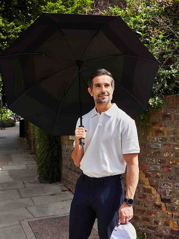 Зонт-трость Stormshield, черный-2