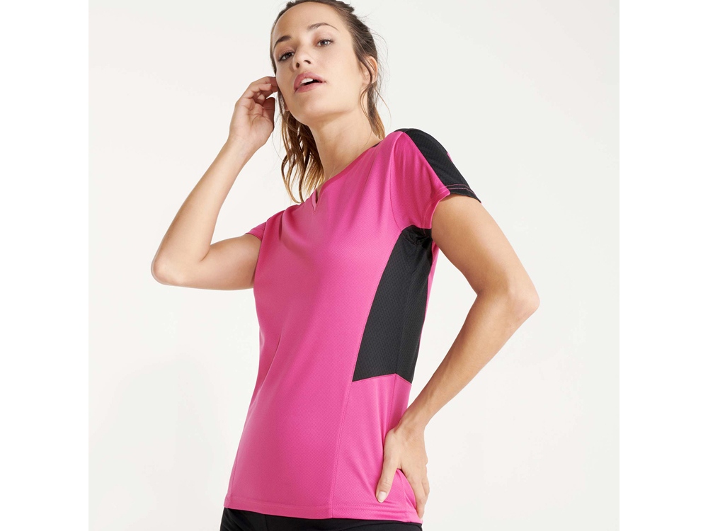 Футболка Suzuka женская, яркая фуксия /черный-4