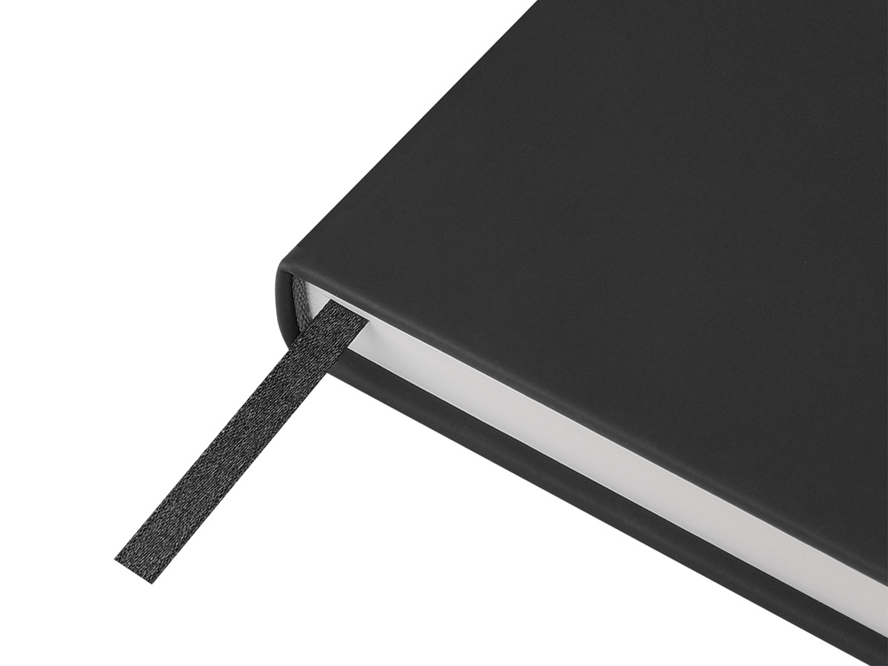 Ежедневник с каменной бумагой недатированный А5 Carrara, черный-5