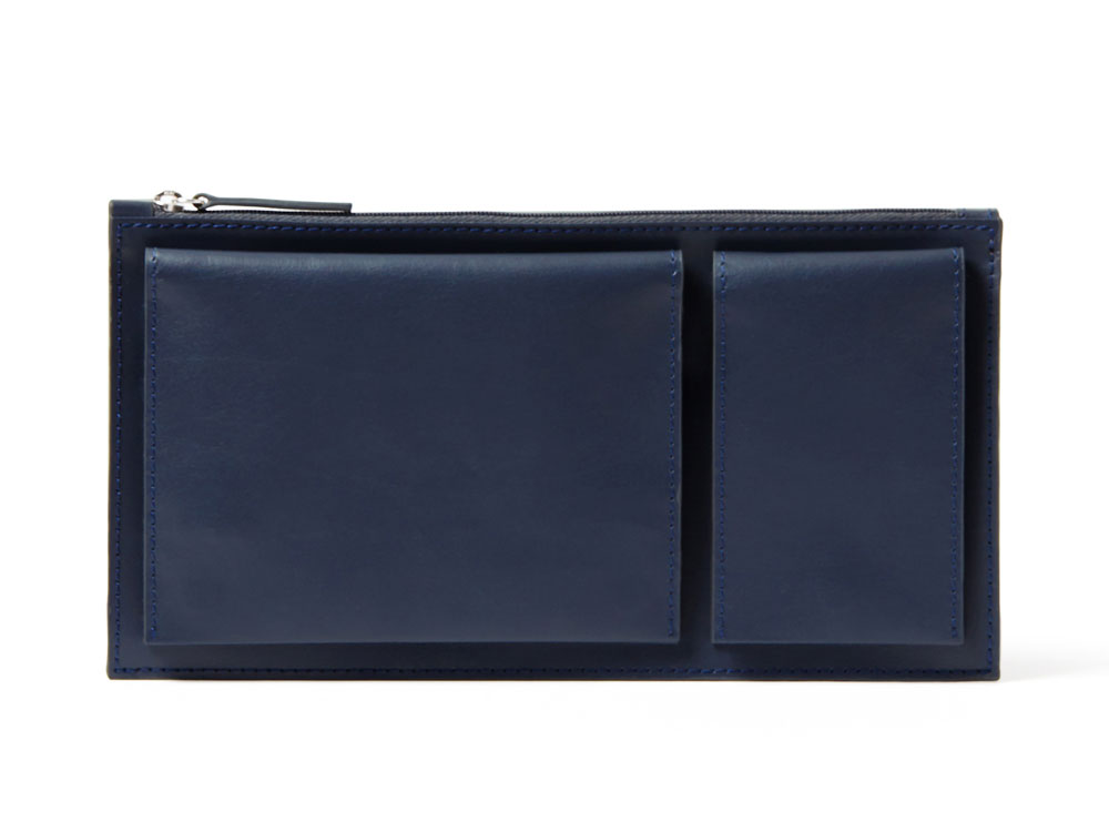 Тревел портмоне Flat, синий-0