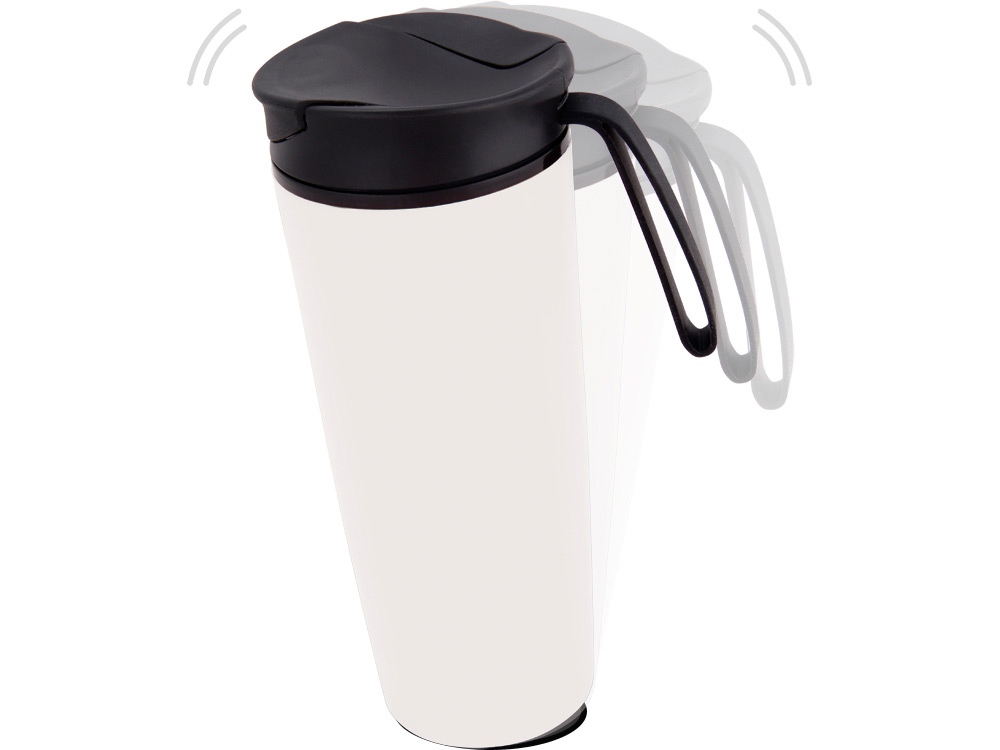 Термокружка Годс 470мл на присоске, белый-0