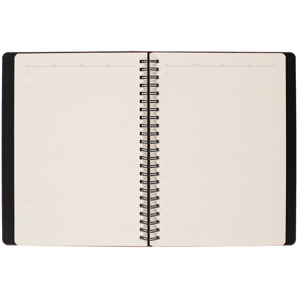 Ежедневник Spring Urban на заказ, недатированный, бордовый-5