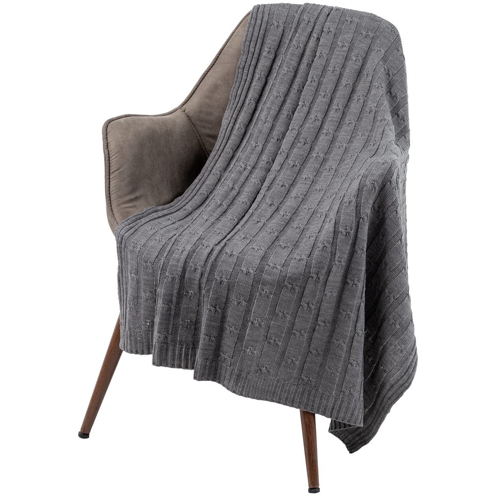 Плед Trenza, серый-2