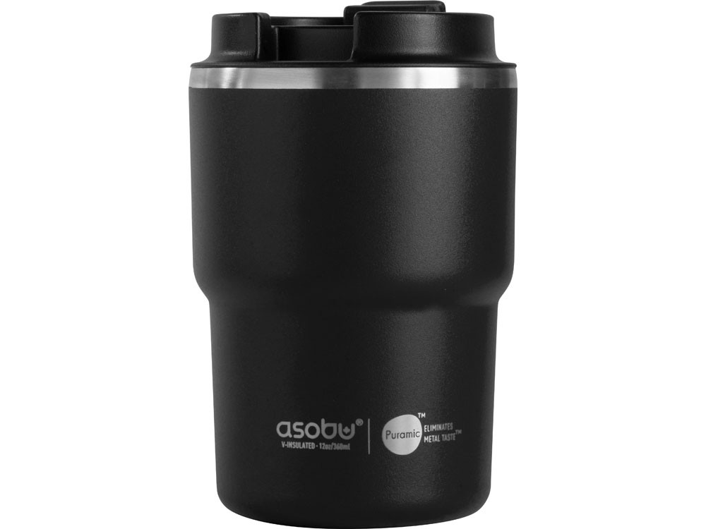 Вакуумная термокружка с внутренним керамическим покрытием Coffee Express, 360 мл, черный-4