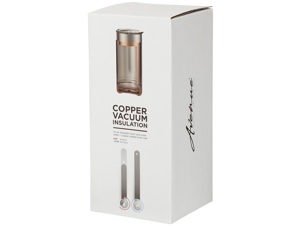 Вакуумная термокружка Valhalla с медным покрытием, белый-5