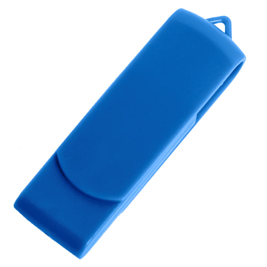 USB flash-карта SWING (8Гб), синий, 6,0х1,8х1,1 см, пластик, синий-1