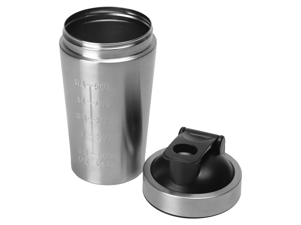 Спортивный шейкер из нержавеющей стали Top Up, 500 мл-1